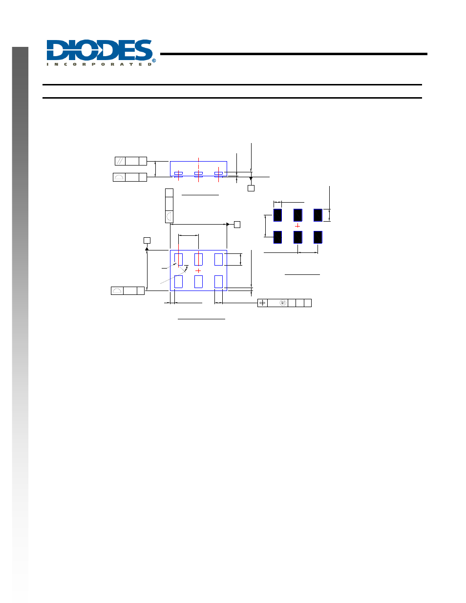 Single 2 input positive and gate, New prod uc t package outline dimensions, Bottom view side view | Top view | Diodes 74LVCE1G08 User Manual | Page 12 / 14