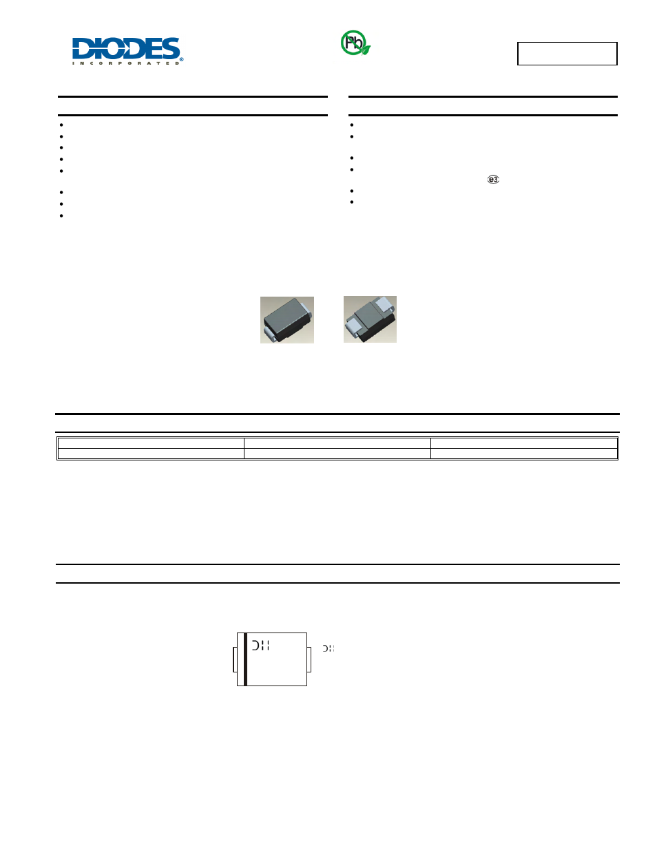 Diodes B270 - B2100 User Manual | 4 pages