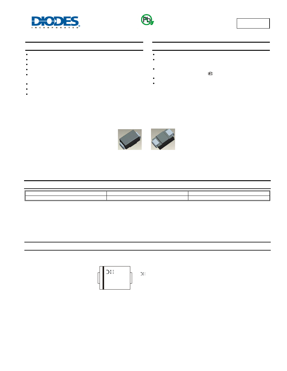 Diodes B1100LB User Manual | 4 pages