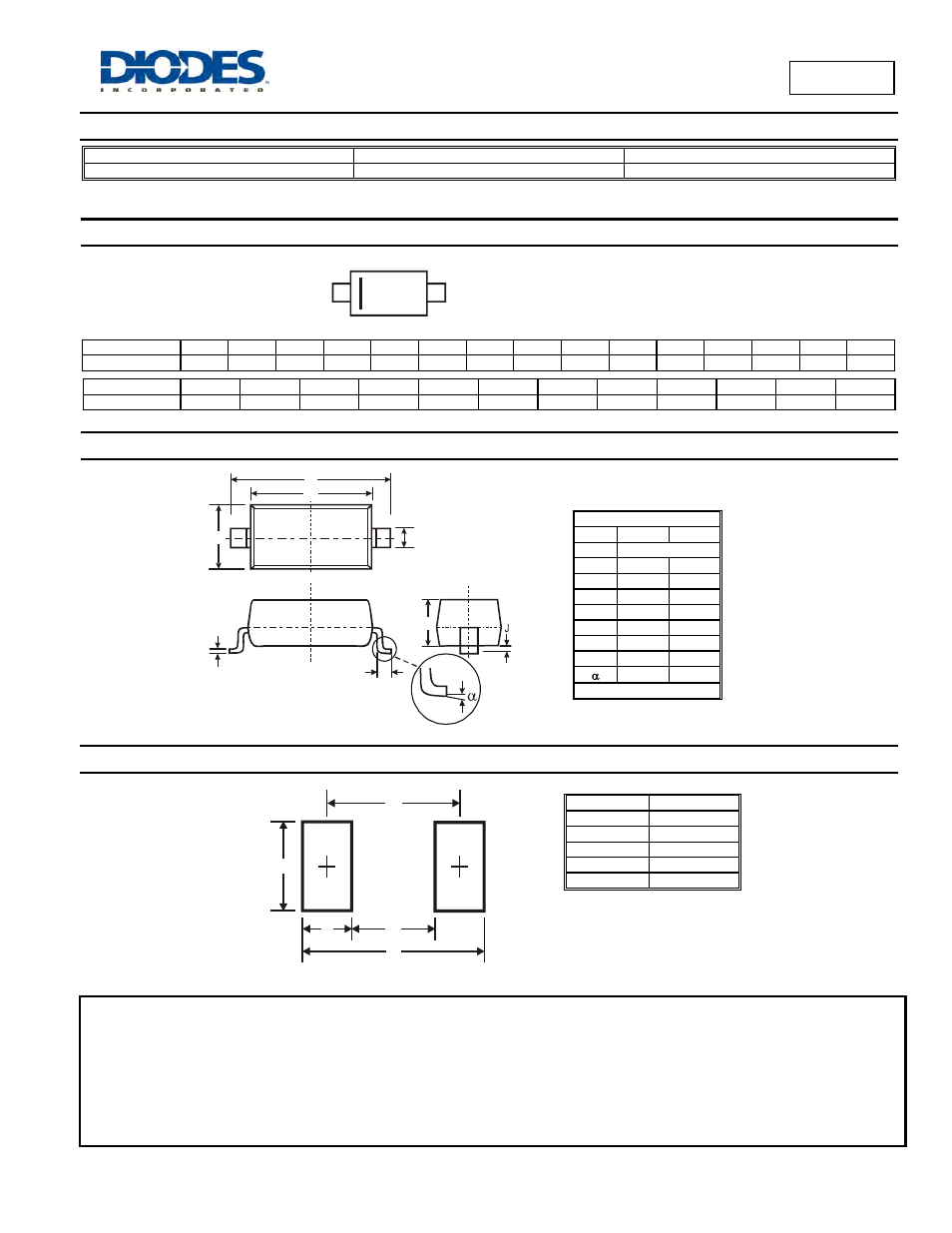 B0540w, Ordering information, Marking information | Package outline dimensions, Suggested pad layout | Diodes B0540W User Manual | Page 3 / 3
