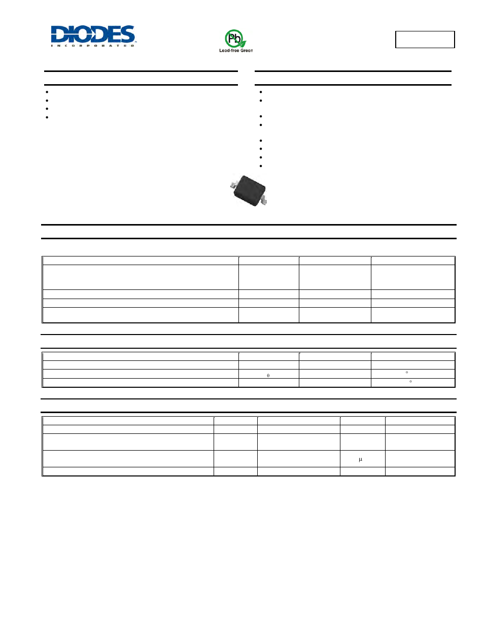 Diodes B0520WS User Manual | 3 pages