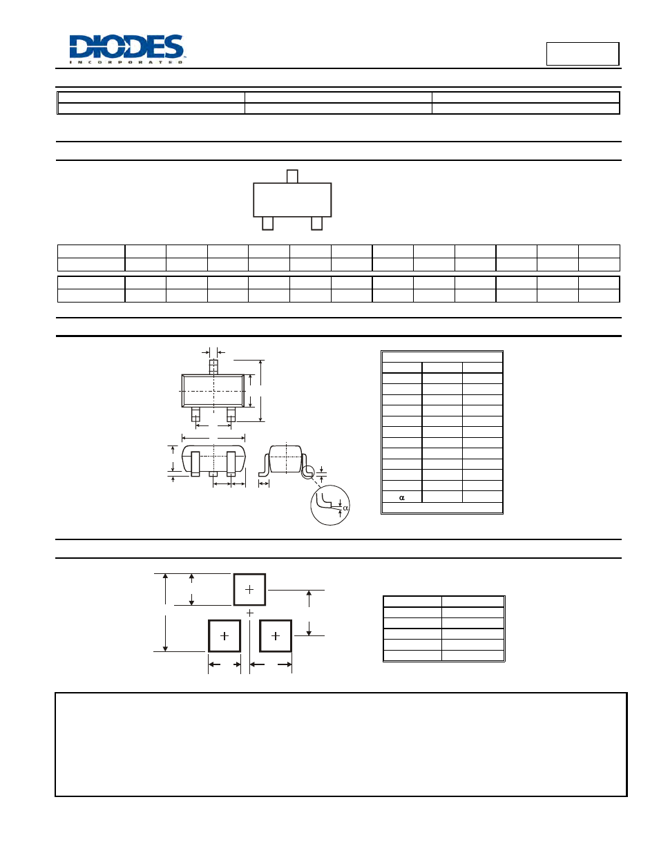 Marking information, Package outline dimensions, Suggested pad layout | Bat750, Ordering information | Diodes BAT750 User Manual | Page 3 / 3
