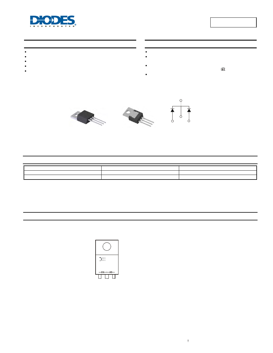 Diodes MBR20100CTP User Manual | 4 pages