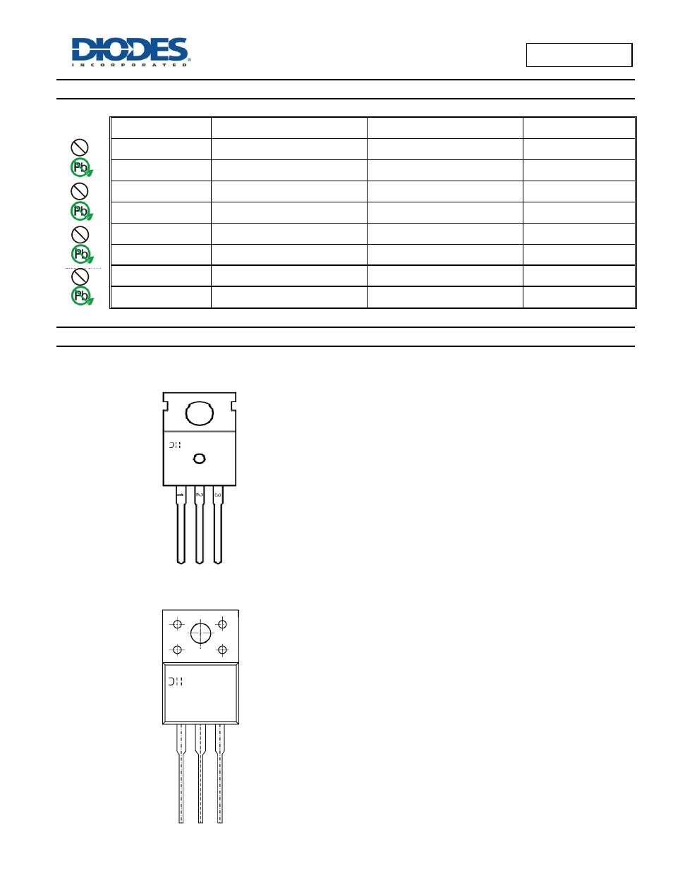 Ordering information, Marking information | Diodes MBR20100C User Manual | Page 3 / 13