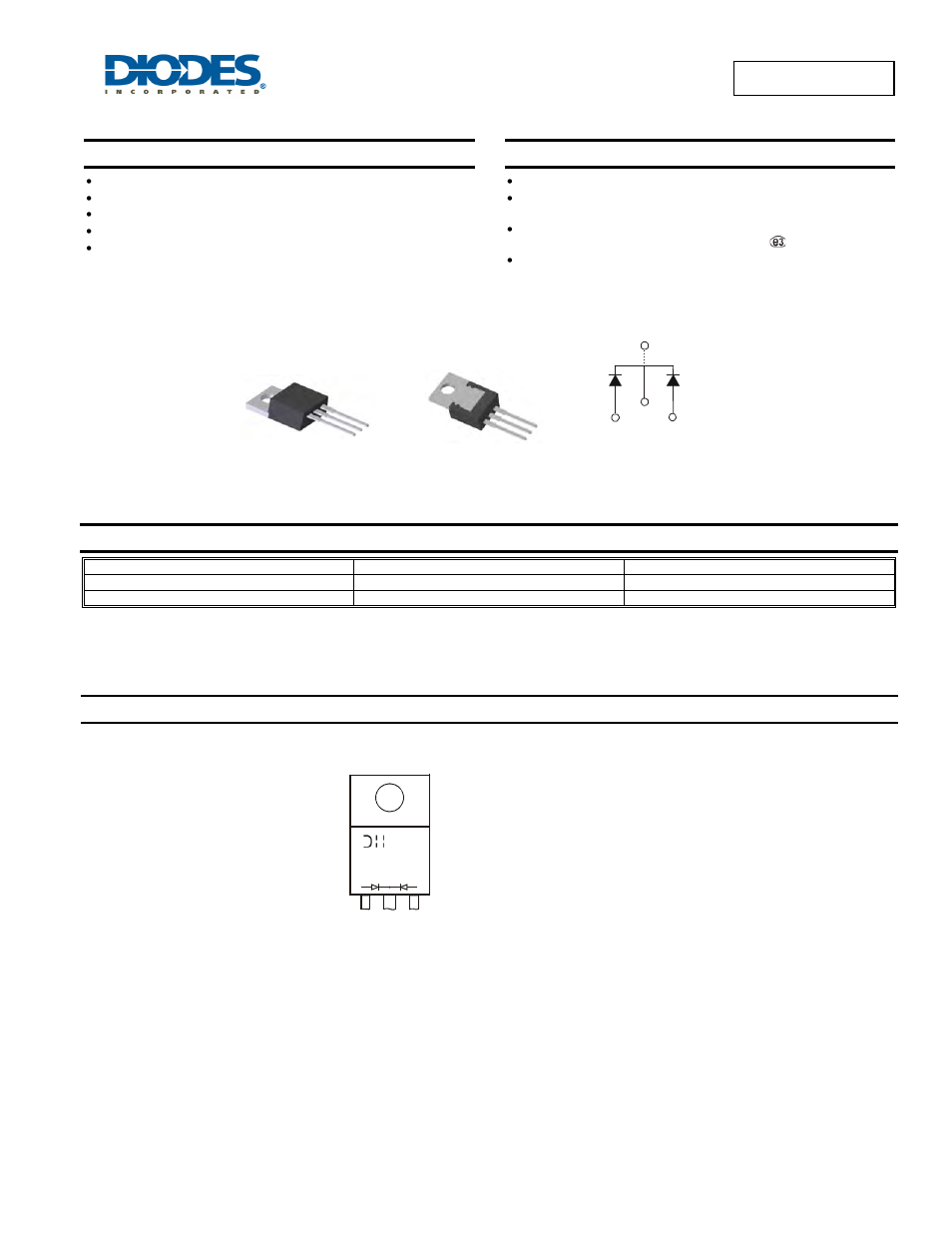 Diodes MBR10100CTP User Manual | 4 pages