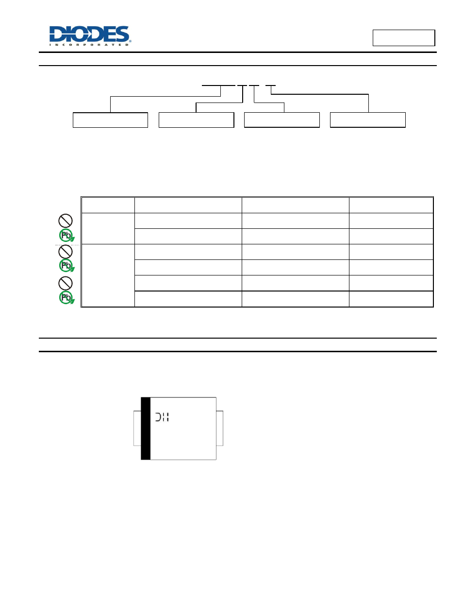 Mbr3100, Ordering information, Marking information | Diodes MBR3100 User Manual | Page 2 / 9