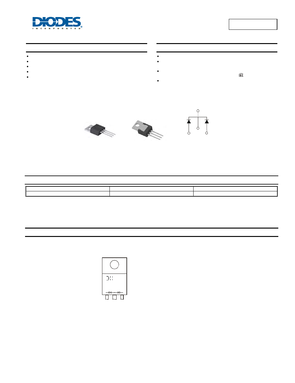 Diodes MBR3060CTP User Manual | 4 pages