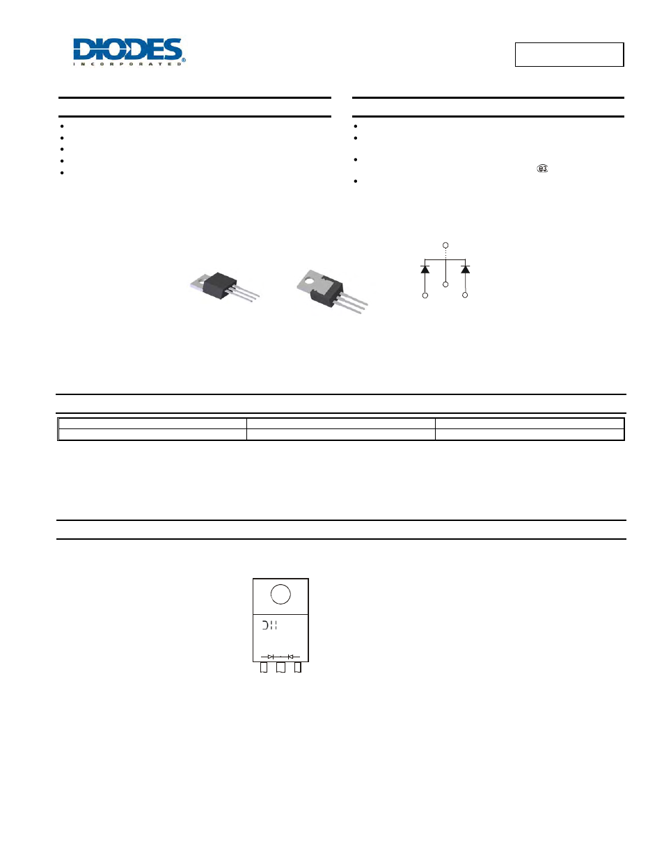 Diodes MBR2045CTP User Manual | 4 pages