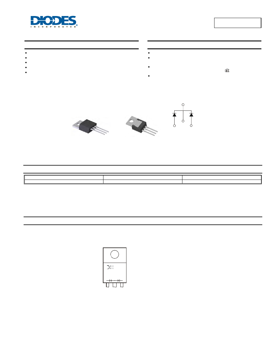 Diodes MBR20150CTP User Manual | 4 pages
