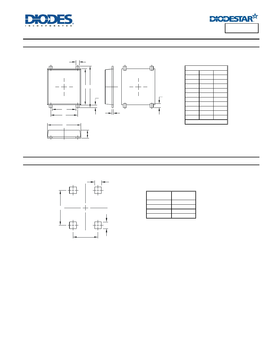 Dsrhd10 advanced information, Package outline dimensions, Suggested pad layout | Diodes DSRHD10 User Manual | Page 4 / 5