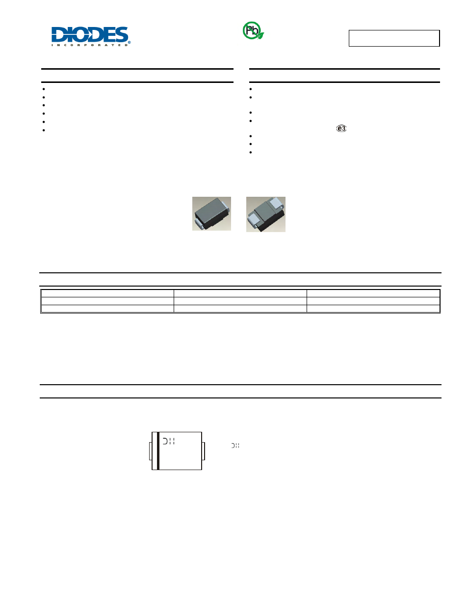 Diodes ES2A/A - ES2D/A User Manual | 4 pages