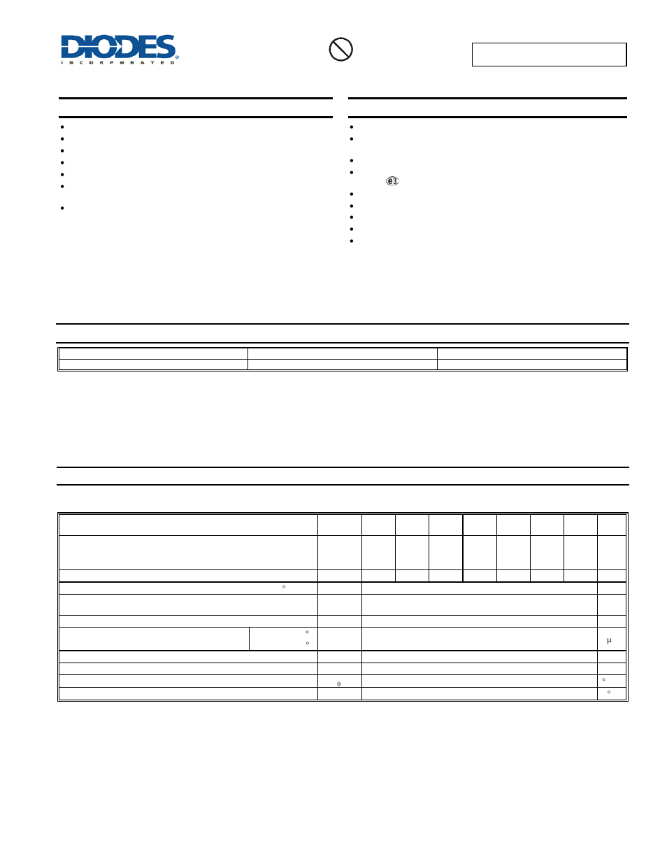 Diodes GBU10005 - GBU1010 User Manual | 4 pages