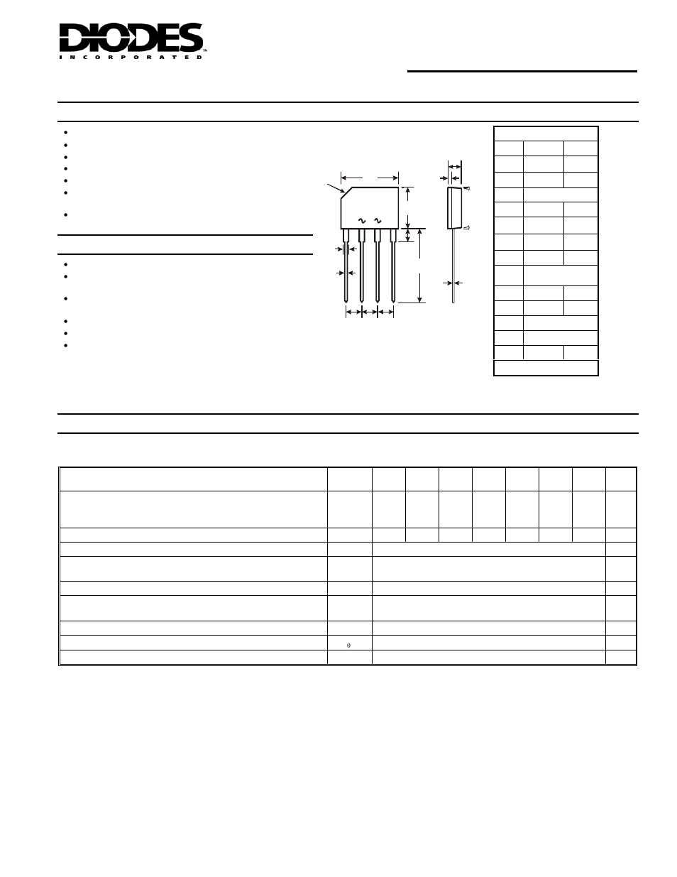 Diodes KBP005G - KBP10G User Manual | 3 pages