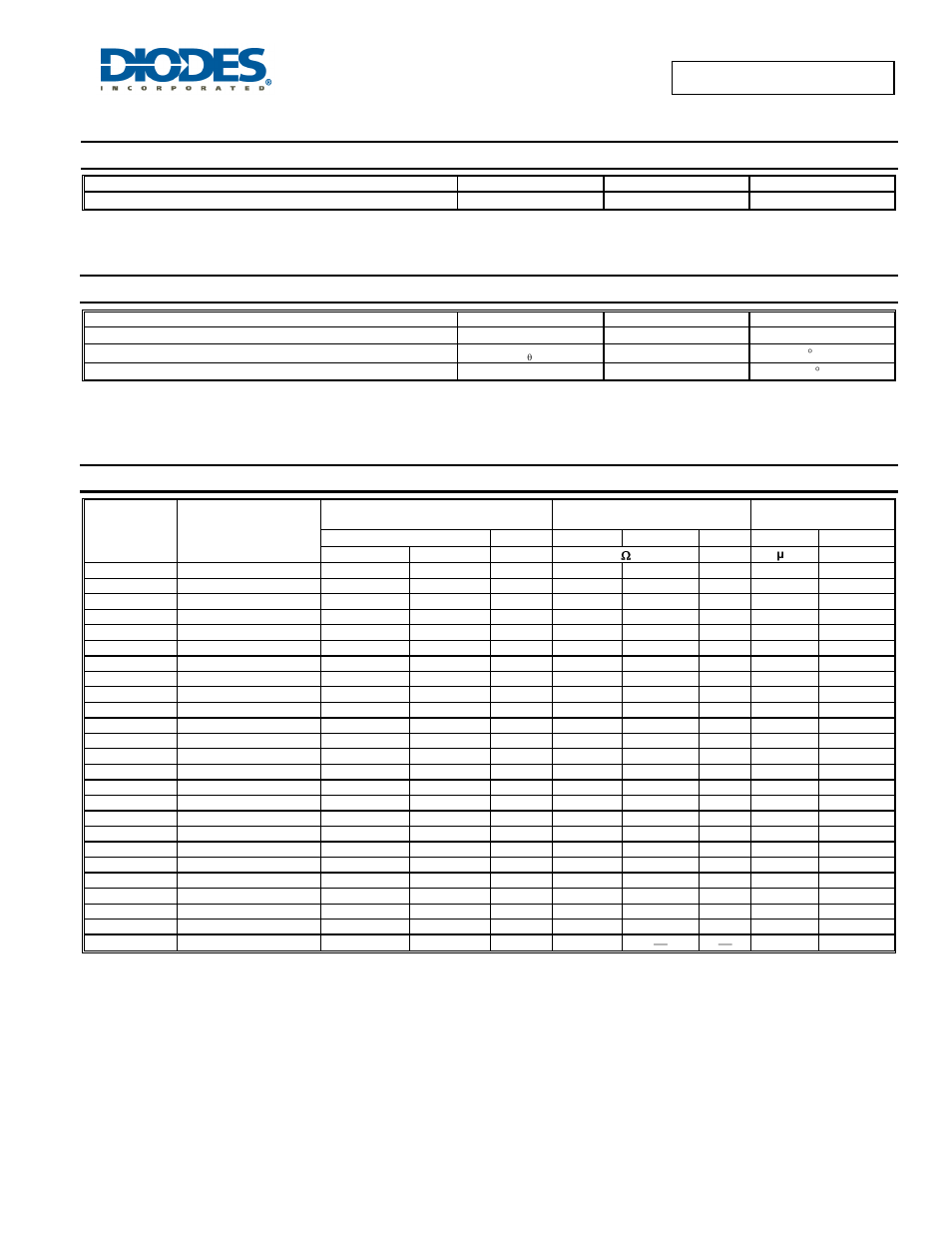 Ddzx5v1b - ddzx43, Maximum ratings, Thermal characteristics | Electrical characteristics | Diodes DDZX5V1B - DDZX43 User Manual | Page 2 / 7