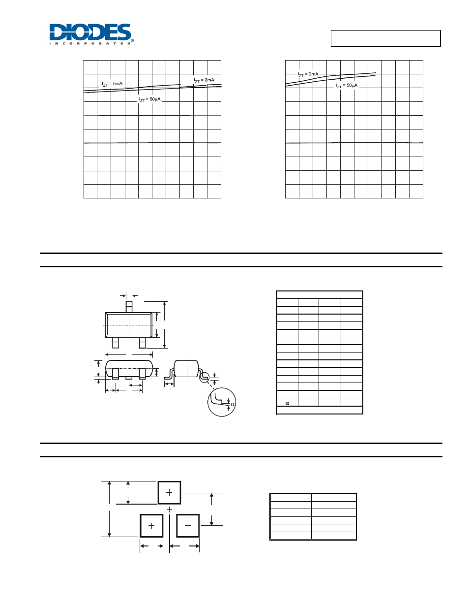 Ddzx5v1b - ddzx43, Package outline dimensions, Suggested pad layout | Diodes DDZX5V1B - DDZX43 User Manual | Page 6 / 7