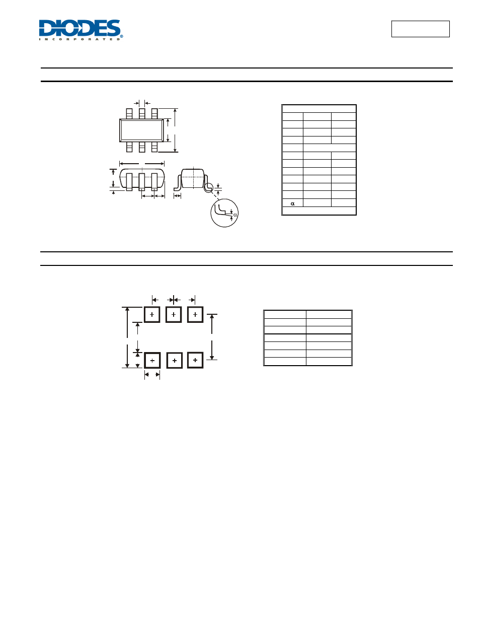 Package outline dimensions, Suggested pad layout | Diodes DSL12AW User Manual | Page 5 / 6