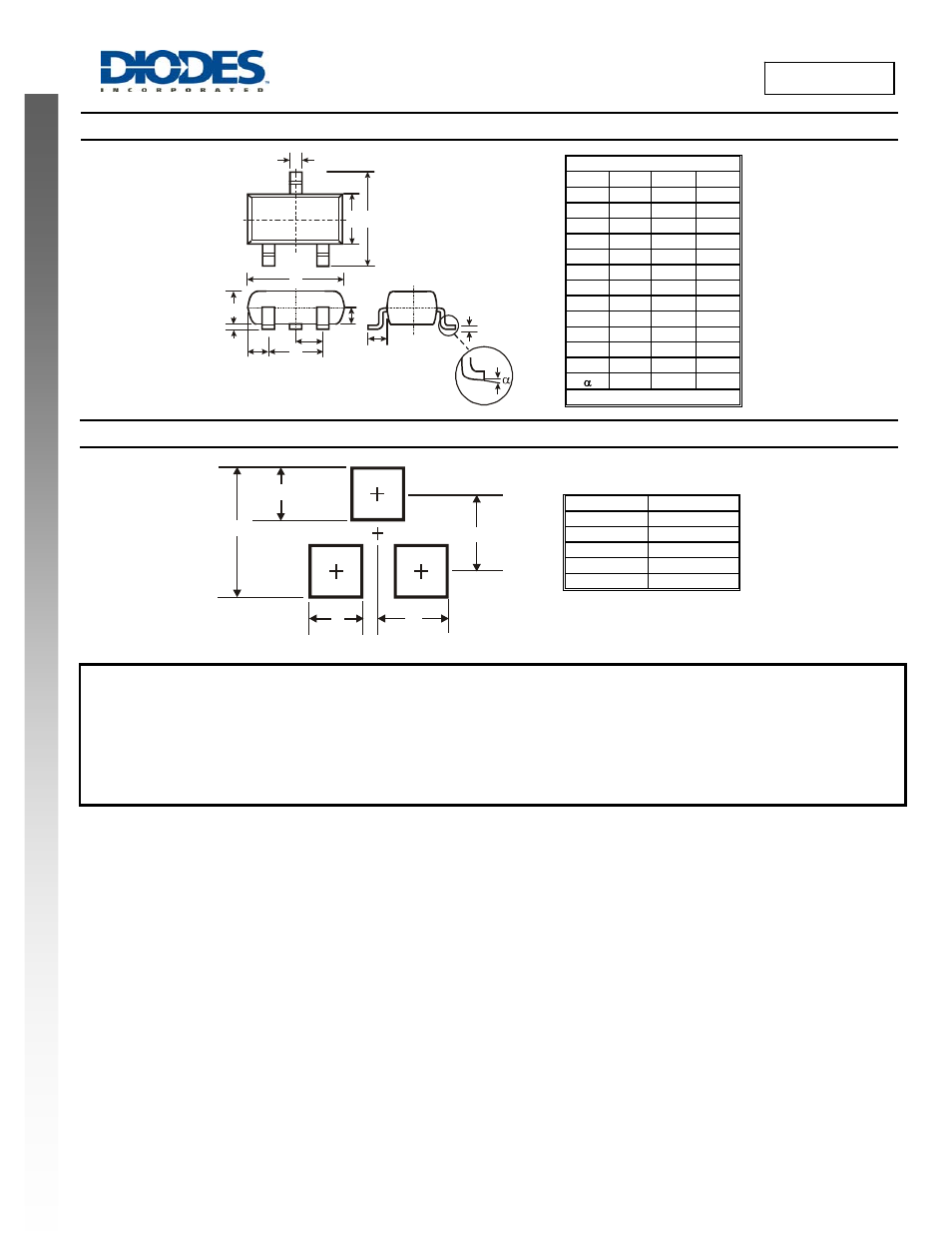 Package outline dimensions, Suggested pad layout | Diodes DSS20201L User Manual | Page 5 / 5