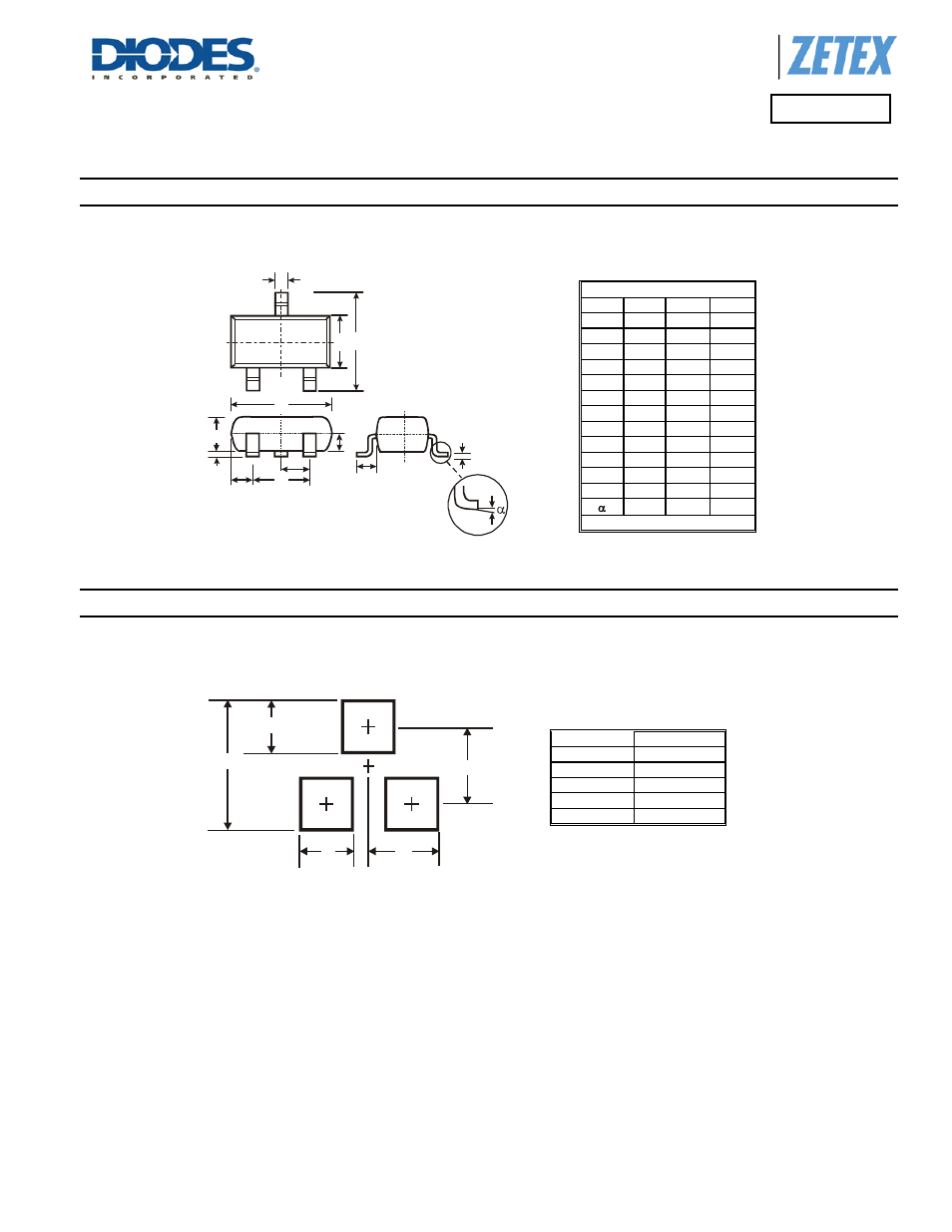 Fmmt618, Package outline dimensions, Suggested pad layout | Diodes FMMT618 User Manual | Page 6 / 7