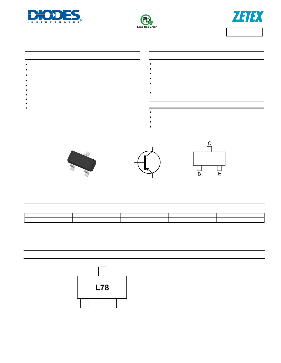 Diodes FMMTL718 User Manual | 5 pages