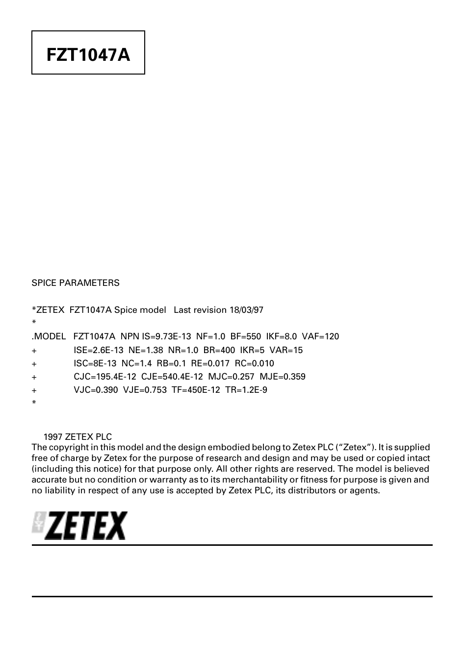 Fzt1047a | Diodes FZT1047A User Manual | Page 4 / 4