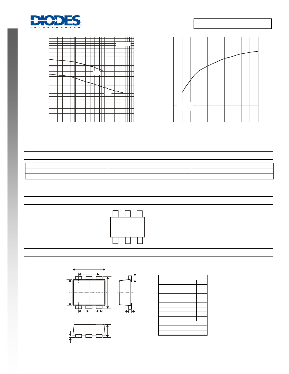 Ordering information, Marking information, Package outline dimensions | Diodes DP0150BDJ User Manual | Page 3 / 4