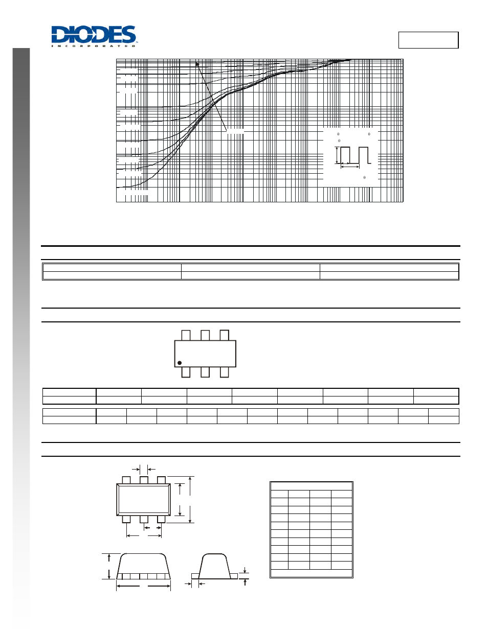 Dss5140v new prod uc t, Ordering information, Marking information | Package outline dimensions, Ym zp6, Dss5140v | Diodes DSS5140V User Manual | Page 4 / 5