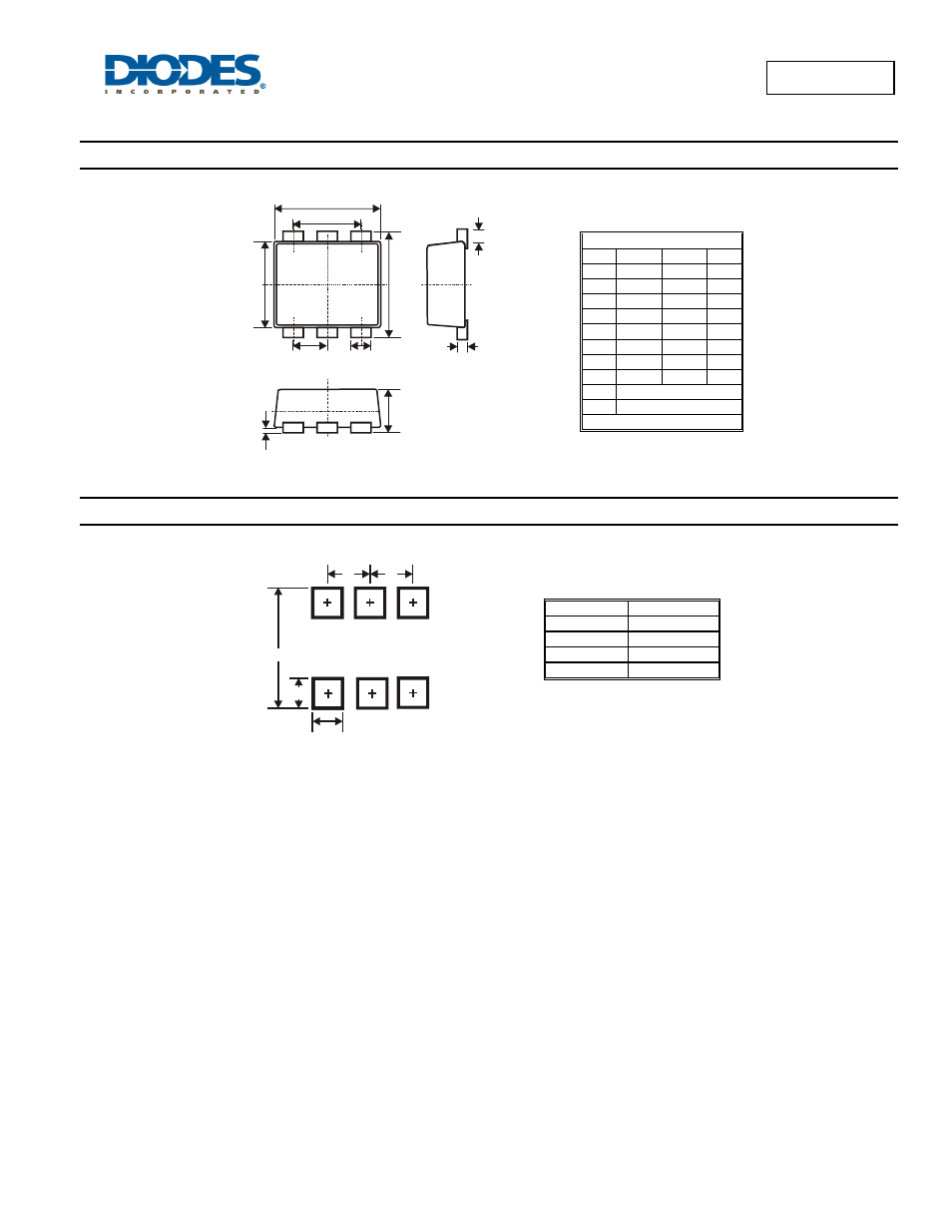 Dst3906dj new prod uc t, Package outline dimensions, Suggest pad layout | Diodes DST3906DJ User Manual | Page 5 / 6