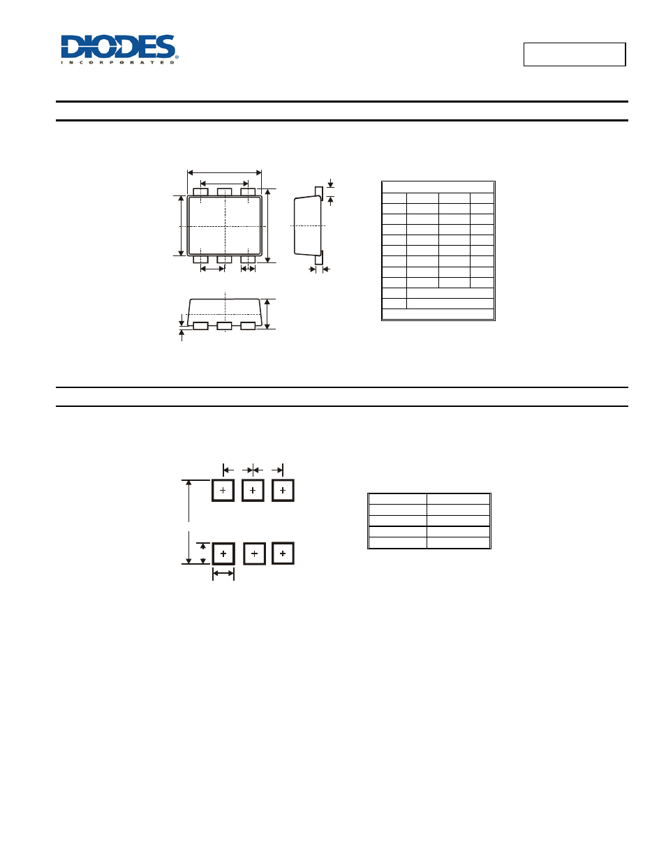 Dst3946dpj, Package outline dimensions, Suggested pad layout | Diodes DST3946DPJ User Manual | Page 8 / 9