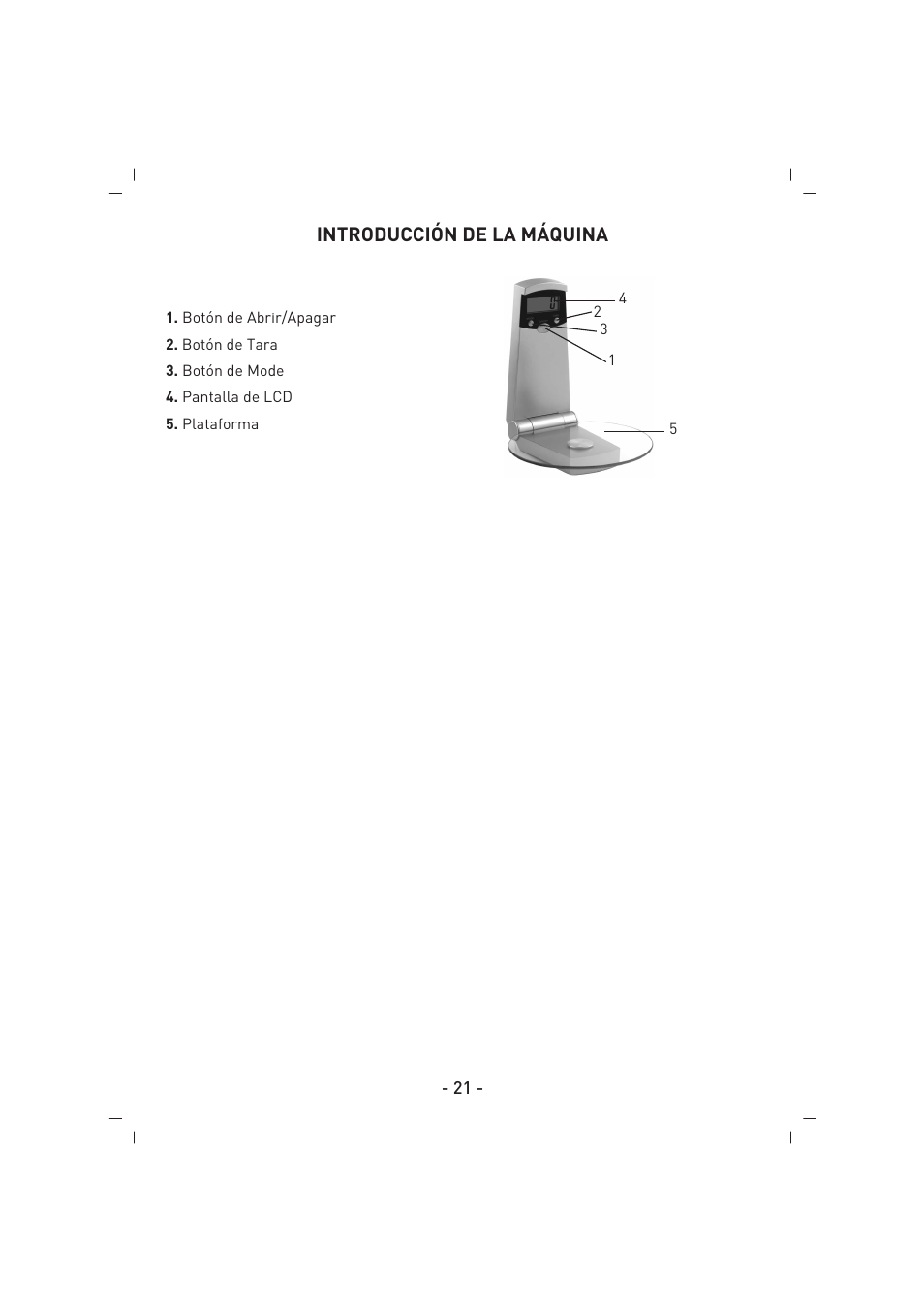 Introducción de la máquina | SINBO SKS 4515 User Manual | Page 22 / 41
