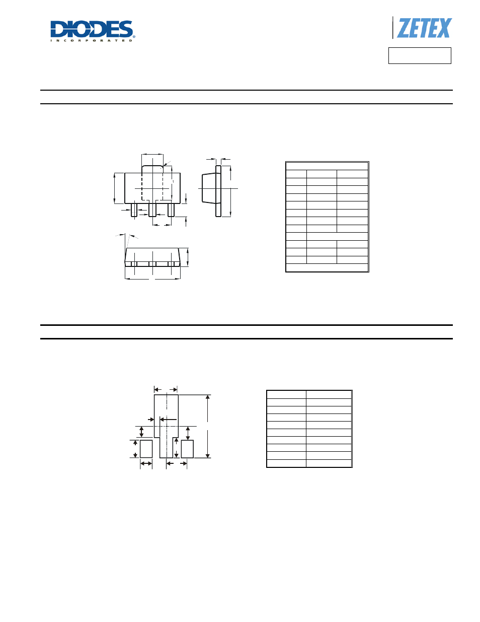 Fcx591a, Package outline dimensions, Suggested pad layout | Diodes FCX591A User Manual | Page 6 / 7
