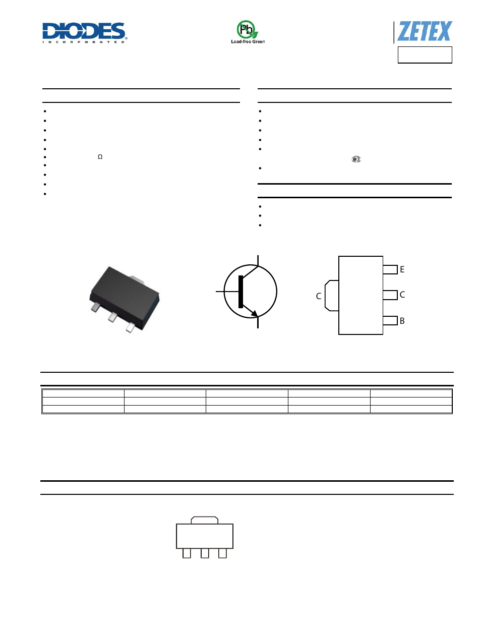 Diodes FCX619 User Manual | 6 pages