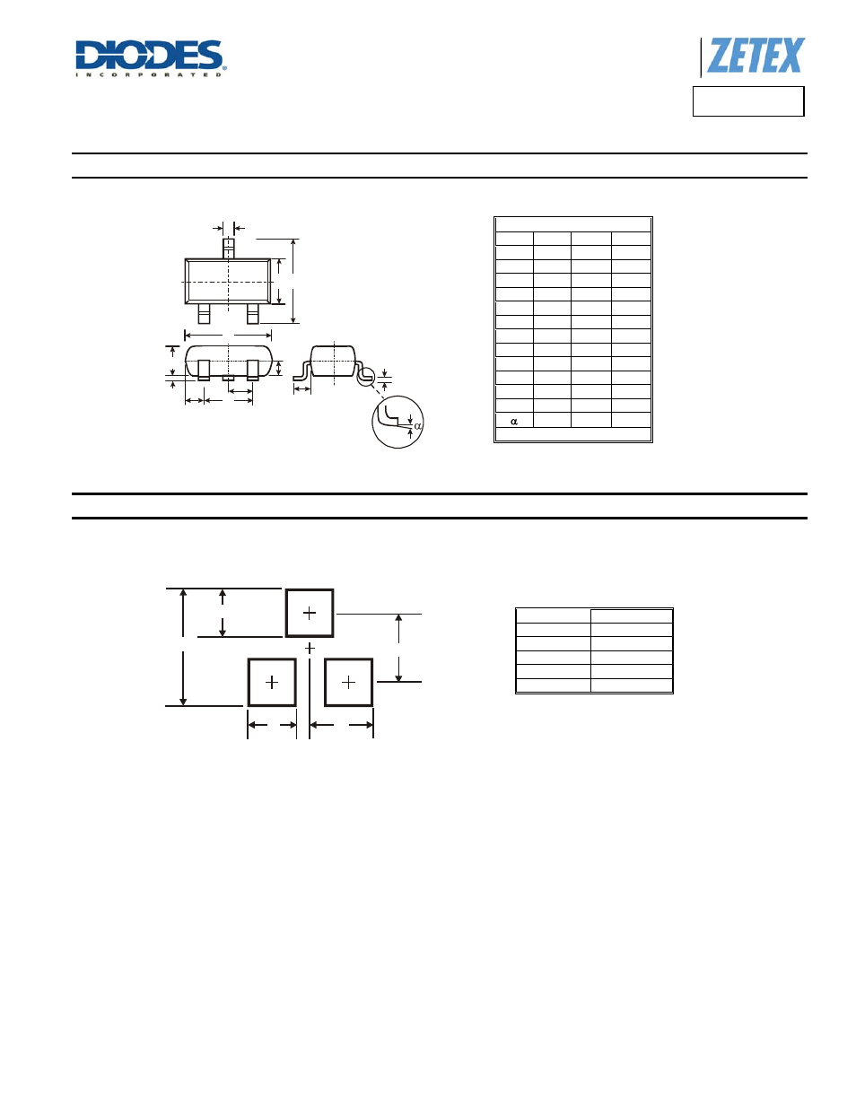 Fmmt489, Package outline dimensions, Suggested pad layout | Diodes FMMT489 User Manual | Page 6 / 7