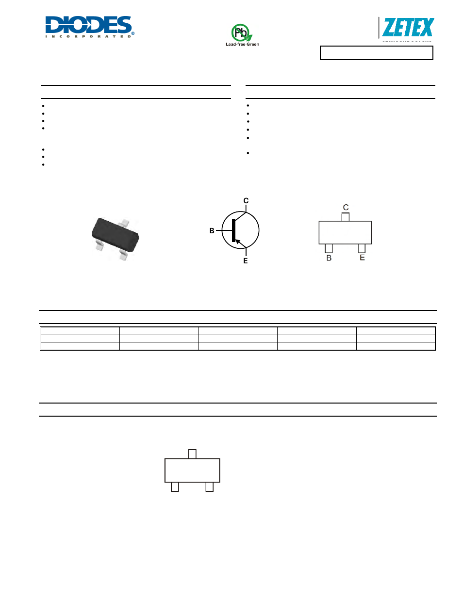 Diodes FMMT549A User Manual | 5 pages