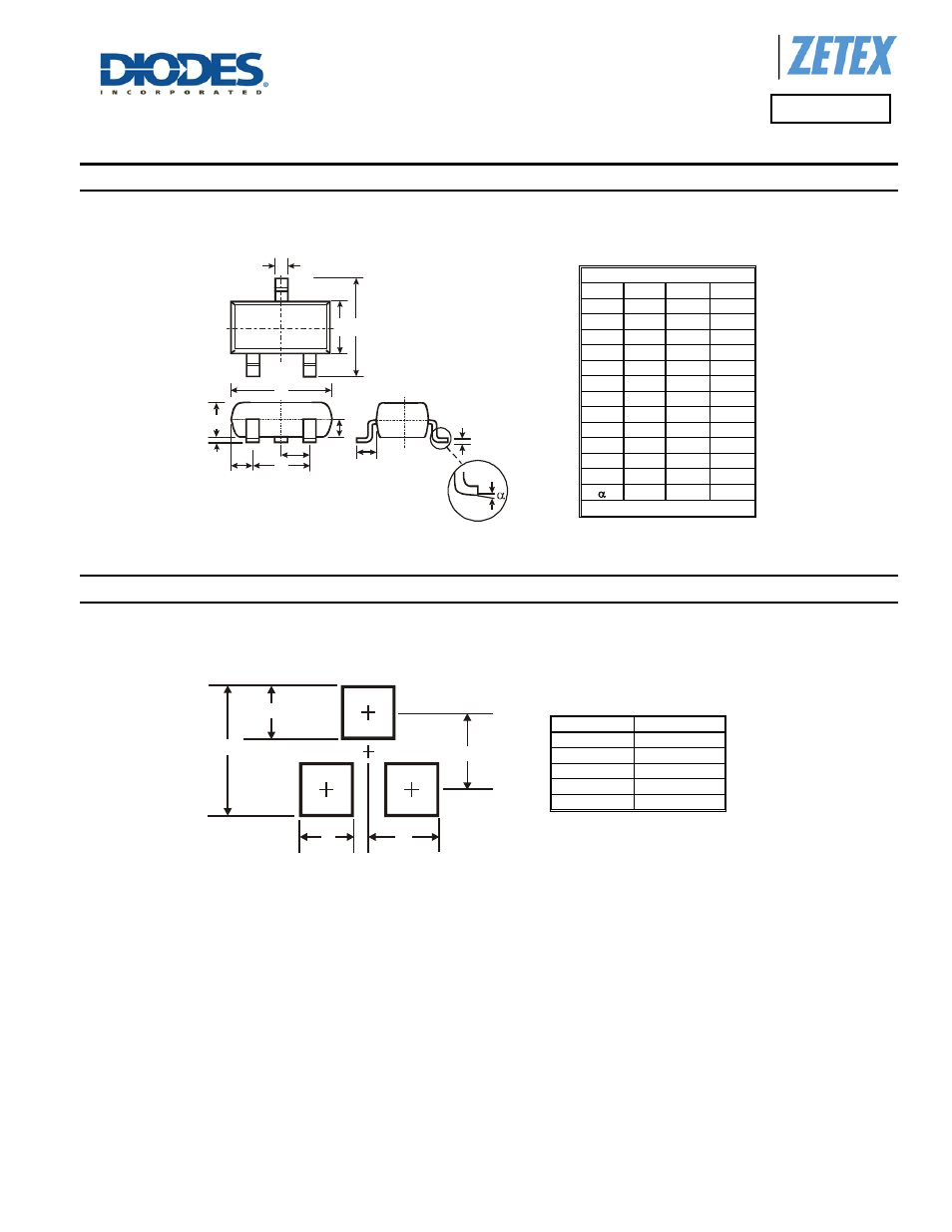 Fmmt619, Package outline dimensions, Suggested pad layout | Diodes FMMT619 User Manual | Page 6 / 7
