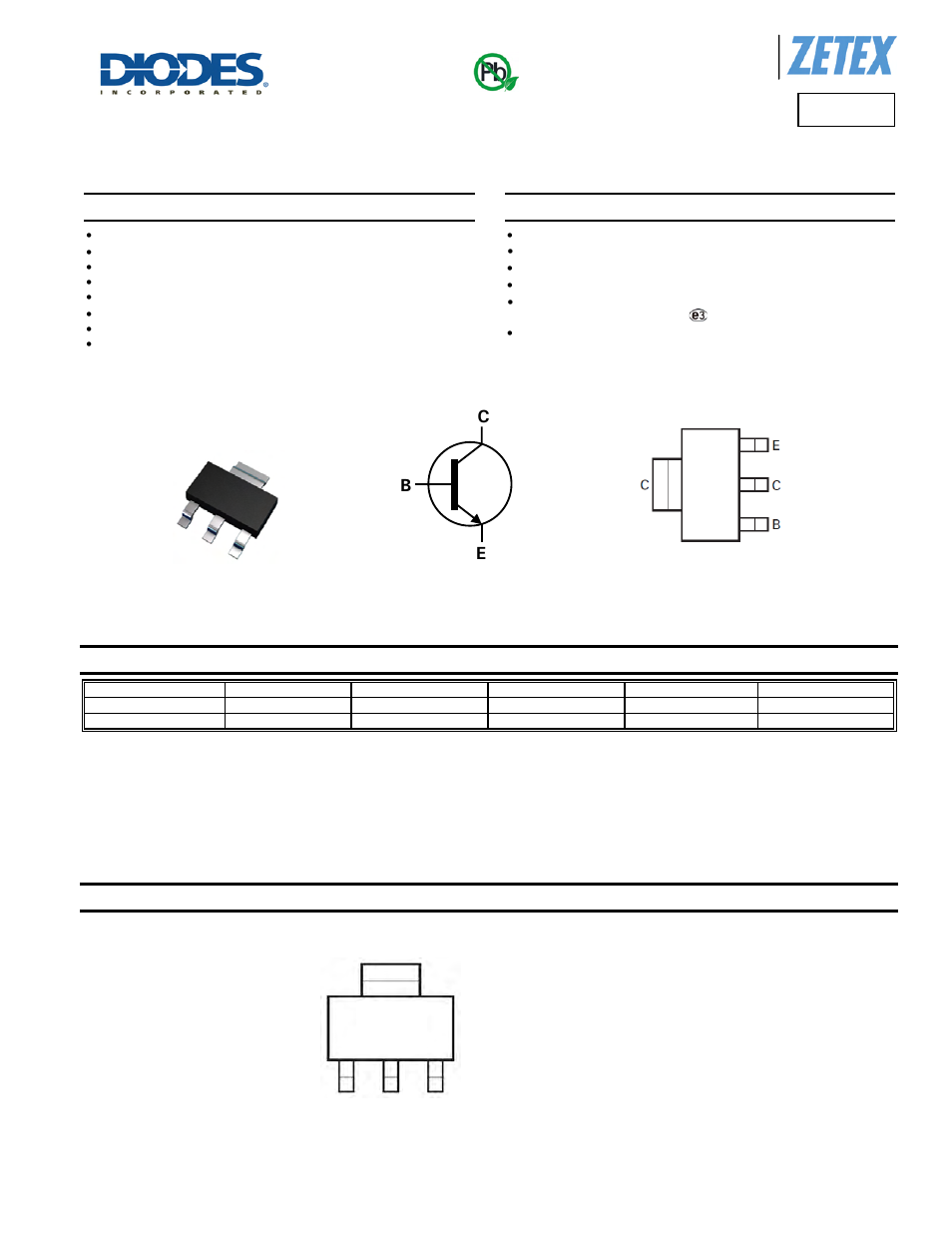Diodes FZT489 User Manual | 7 pages