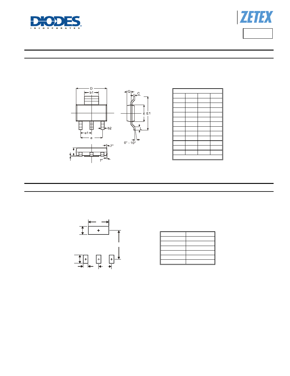 Fzt489, Package outline dimensions, Suggested pad layout | Diodes FZT489 User Manual | Page 6 / 7