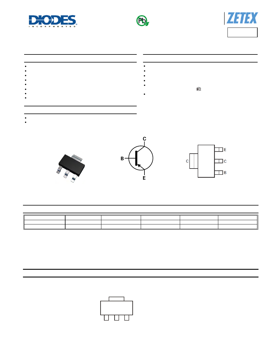 Diodes FZT591A User Manual | 7 pages