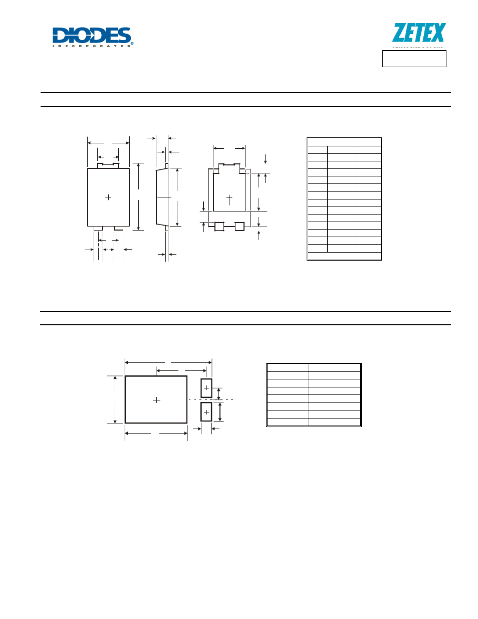 Package outline dimensions, Suggested pad layout | Diodes DXT2010P5 User Manual | Page 6 / 7