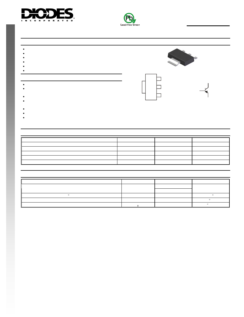 Diodes DZT2907A User Manual | 4 pages