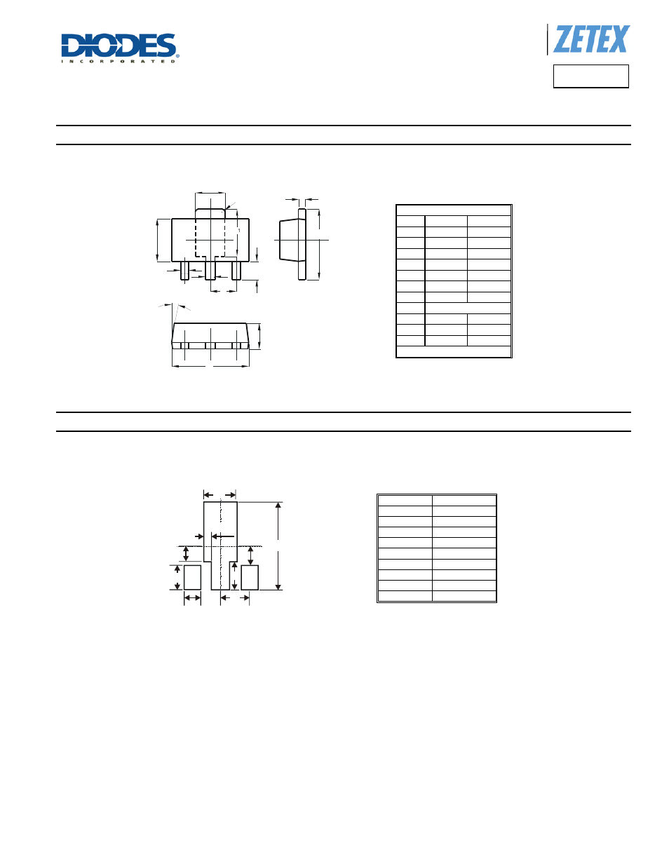 Fcx493, Package outline dimensions, Suggested pad layout | Diodes FCX493 User Manual | Page 5 / 6