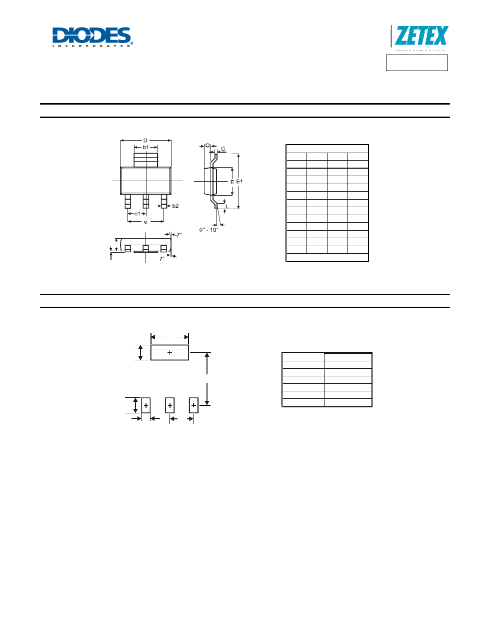 Fzt1053a, Package outline dimensions, Suggested pad layout | Diodes FZT1053A User Manual | Page 4 / 5