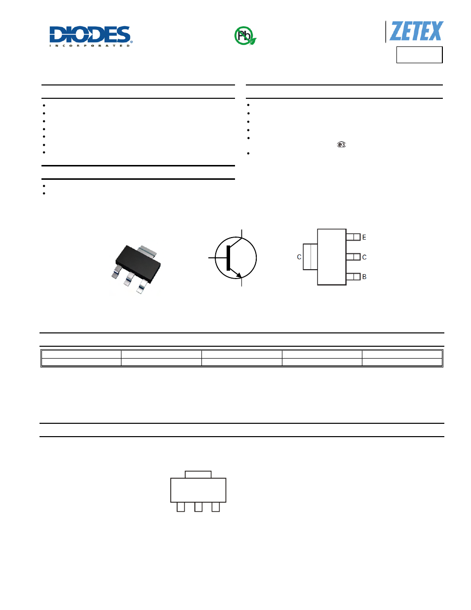 Diodes FZT491 User Manual | 7 pages