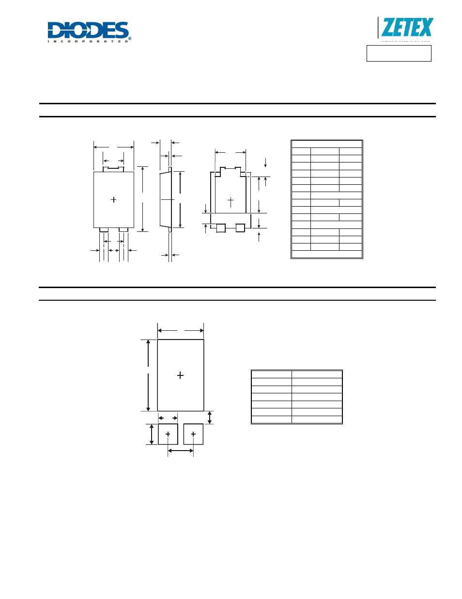 Package outline dimensions, Suggested pad layout | Diodes DXT5551P5 User Manual | Page 6 / 7