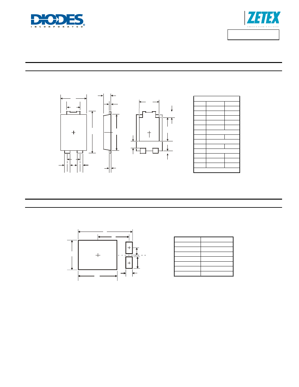 Package outline dimensions, Suggested pad layout | Diodes DXTP03200BP5 User Manual | Page 6 / 7
