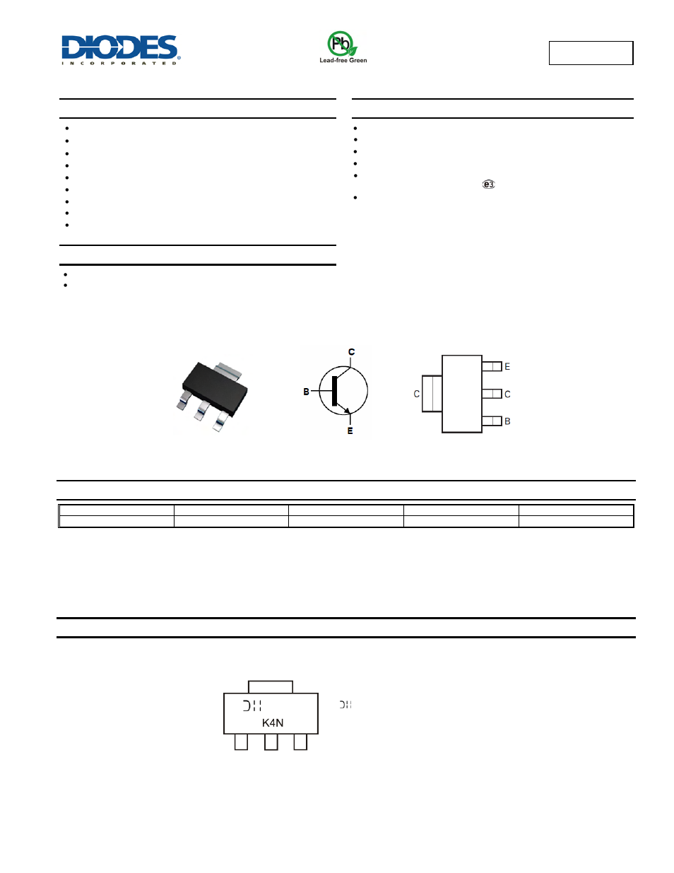 Diodes DZT5551 User Manual | 7 pages