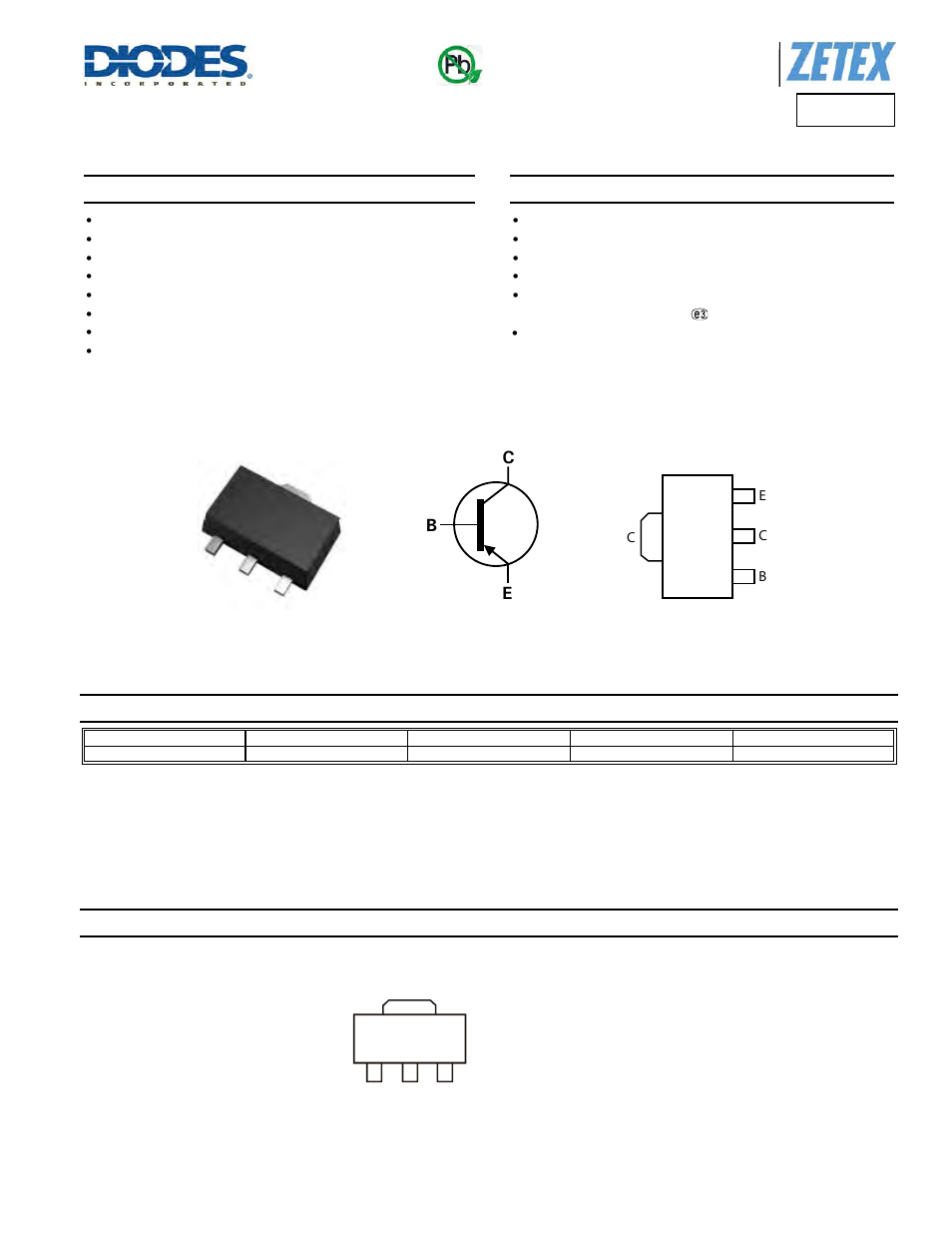 Diodes FCX555 User Manual | 7 pages