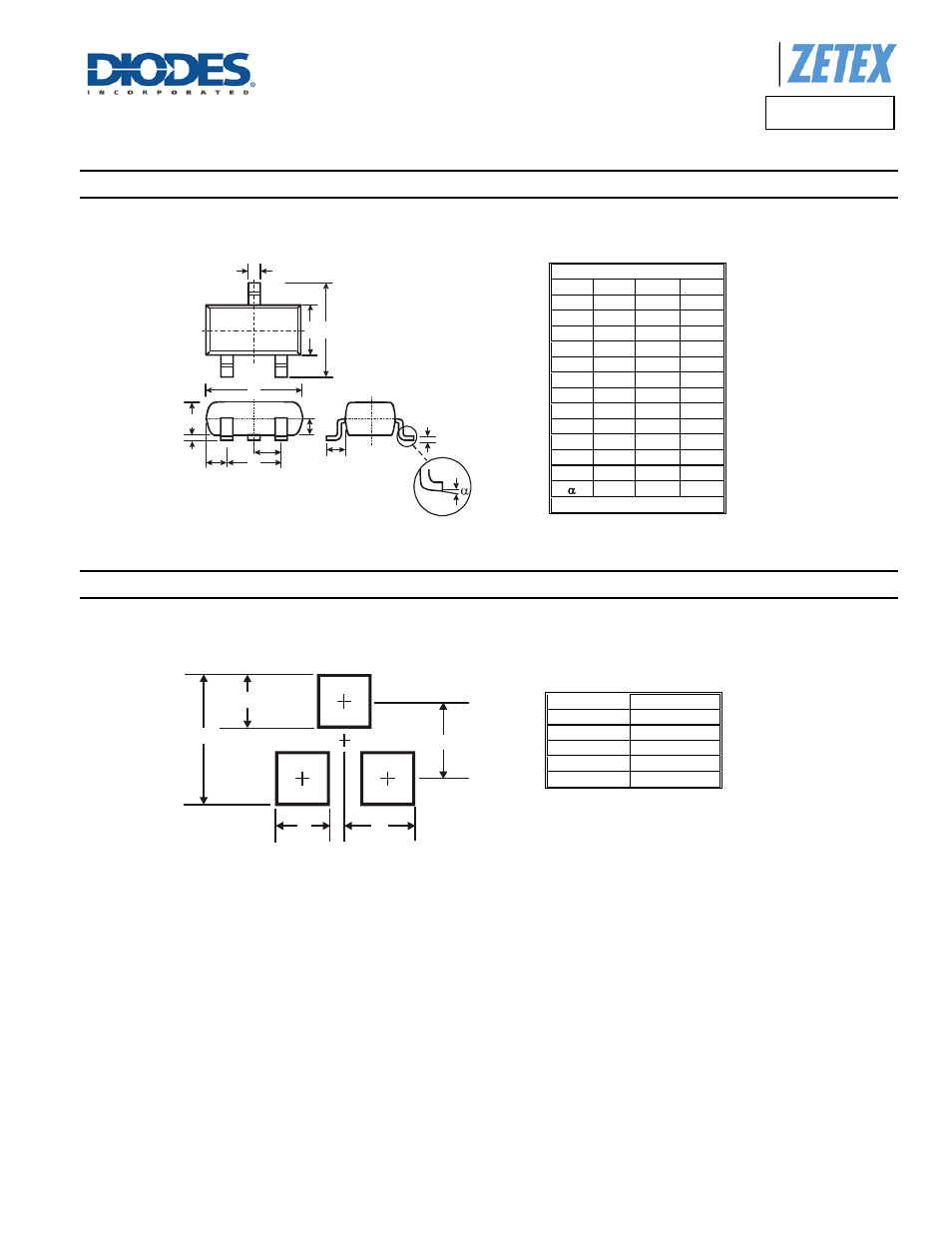 Fmmt494, Package outline dimensions, Suggested pad layout | Diodes FMMT494 User Manual | Page 6 / 7