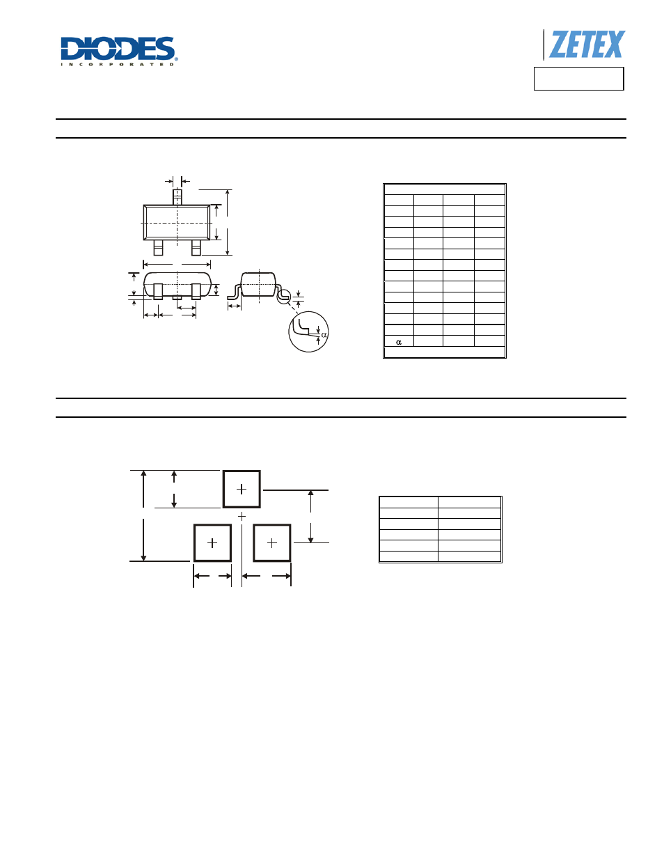 Fmmt495, Package outline dimensions, Suggested pad layout | Diodes FMMT495 User Manual | Page 6 / 7