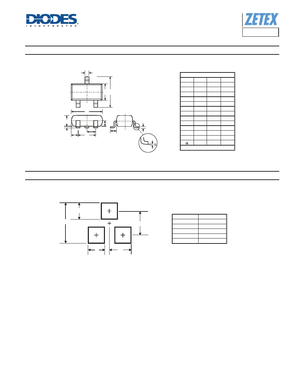 Fmmta42, Package outline dimensions, Suggested pad layout | Diodes FMMTA42 User Manual | Page 5 / 6