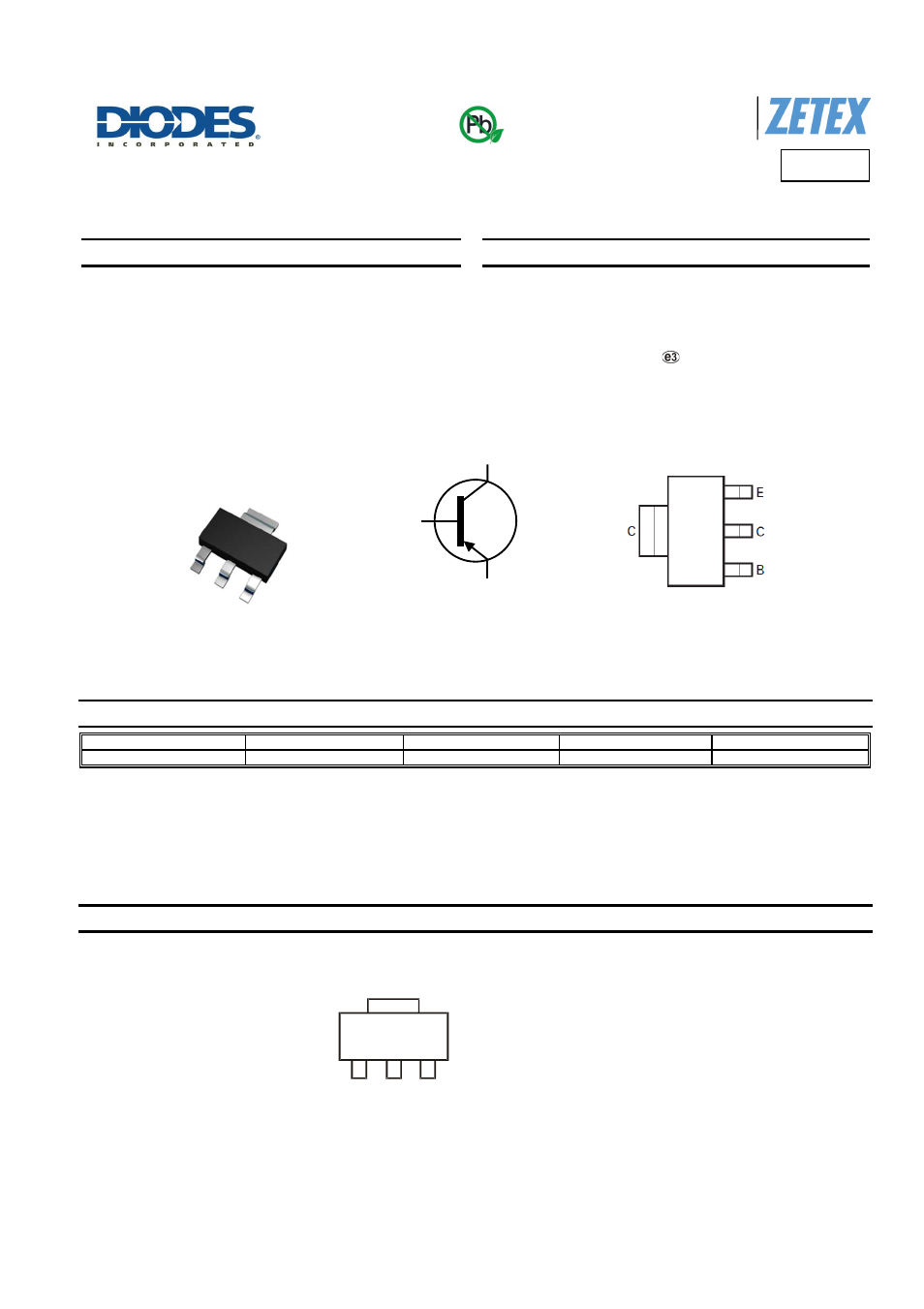 Diodes FZT558 User Manual | 6 pages